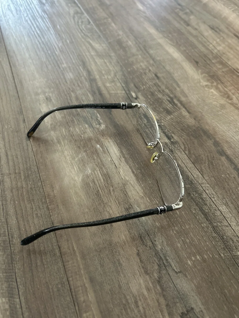 Tiffany TF 1074B 6071 Eyeglasses Glasses Silver Shimmery Black 54-16-135 No Case